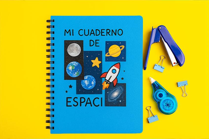 Ideas creativas para decorar cubiertas y transformar tus cuadernos 