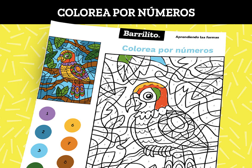 Colorea los números