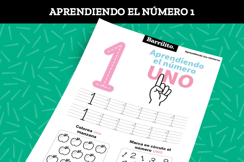 Aprendiendo el número 1