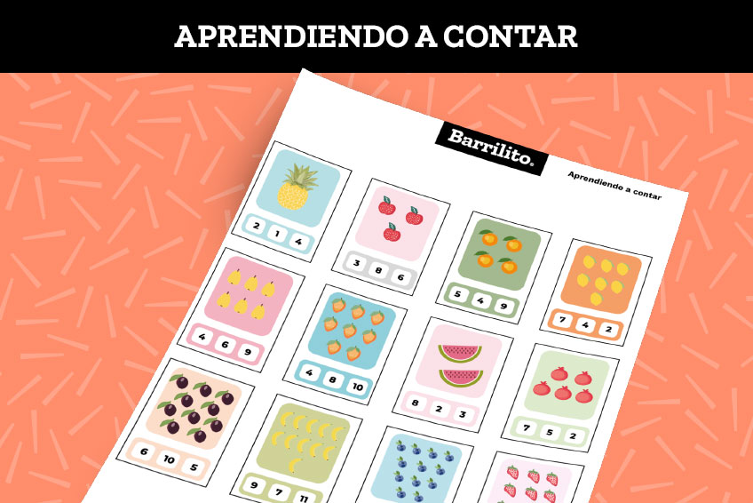 Aprendiendo a contar frutas