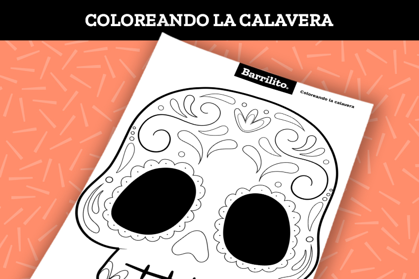 Coloreando la calavera