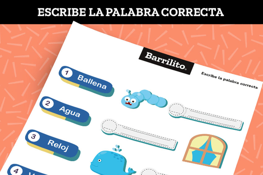 Escribe la palabra correcta