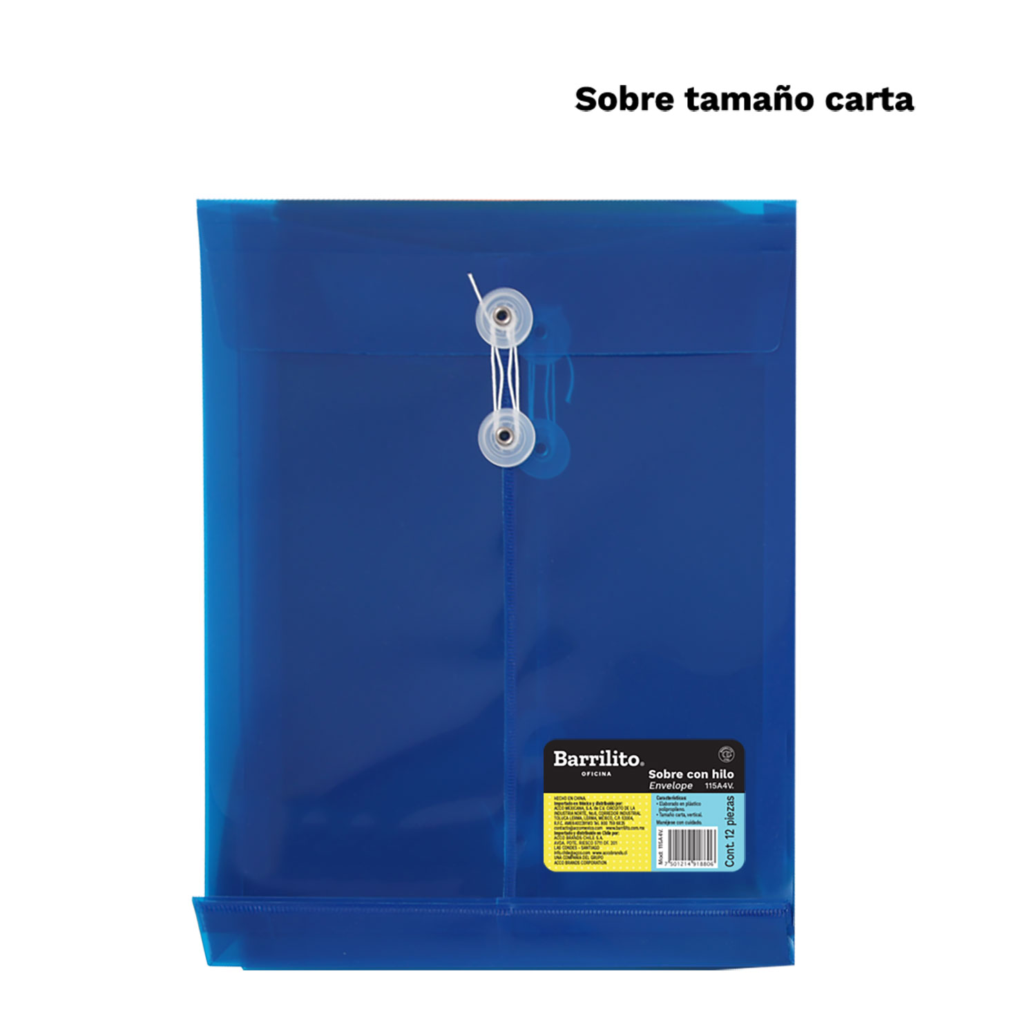 Sobre con Hilo Carta Vertical Colores