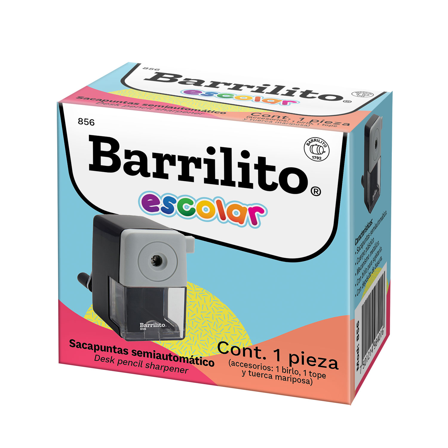 Sacapuntas Semiautomático Manual 856