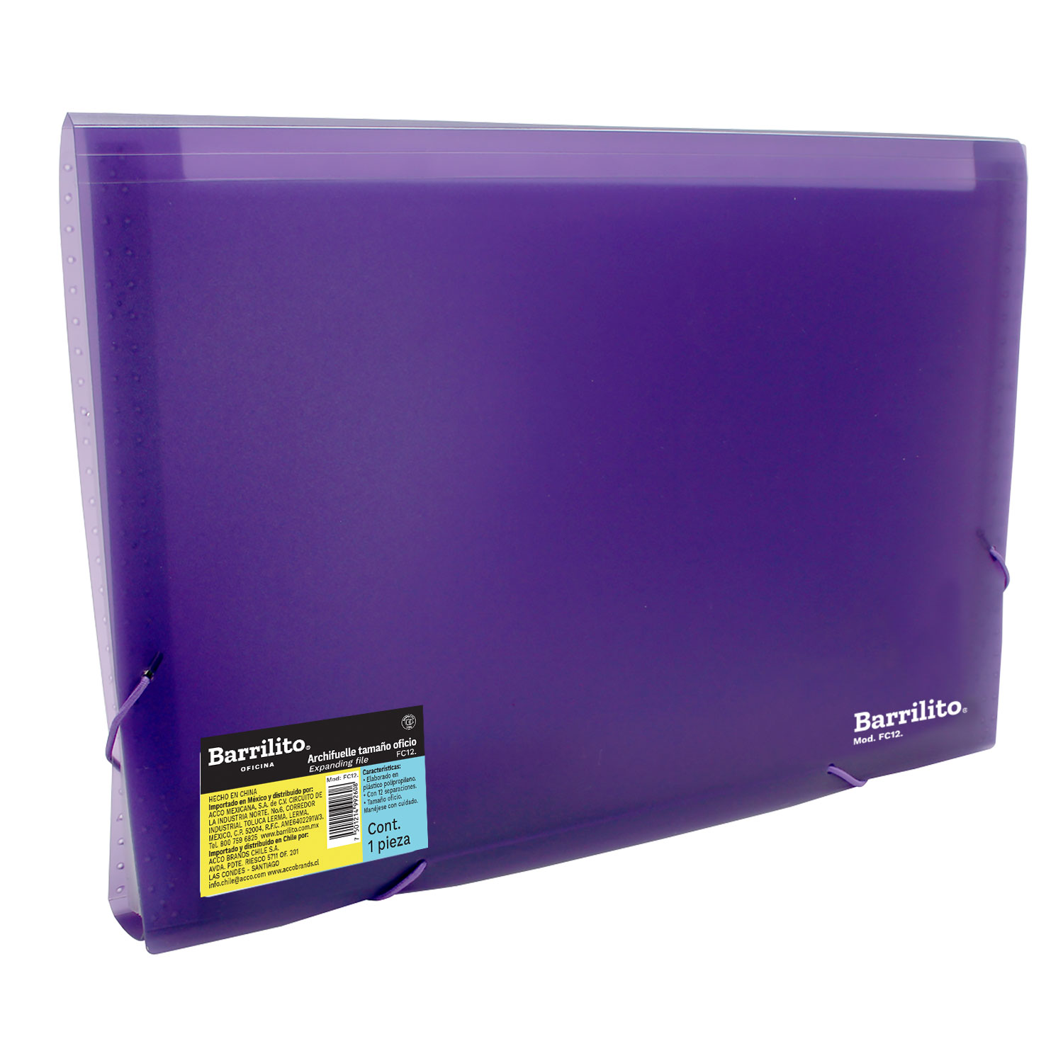 Archivero Expandible Oficio, 13 divisiones con liga