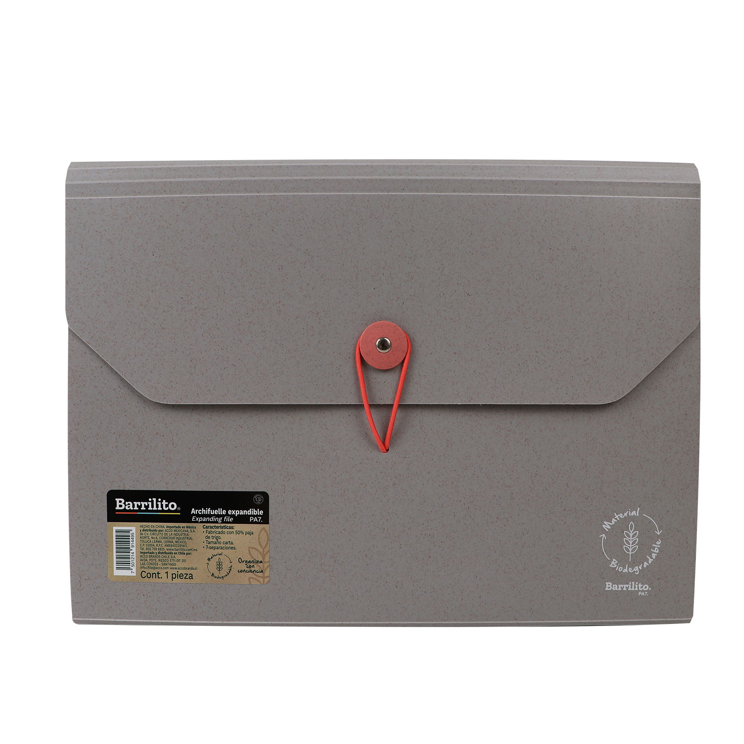 Archivero Expandible Ecológico Carta, 7 divisiones