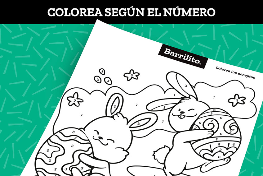 Colorea el número