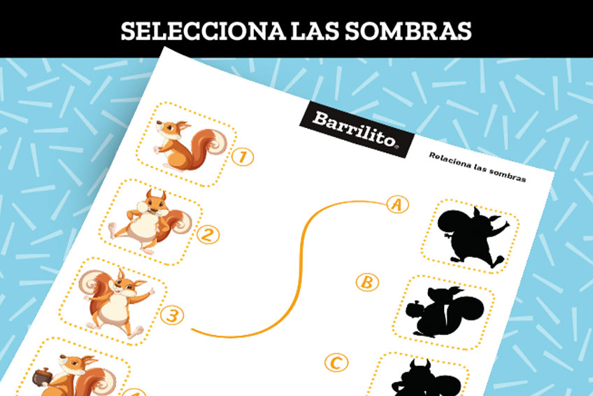 Relaciona las sombras